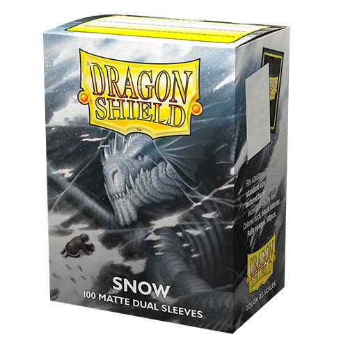 Dragon Shield - Matte Dual Snow Sleeves - Standard Sleeves (100 stk) - Plastiklommer